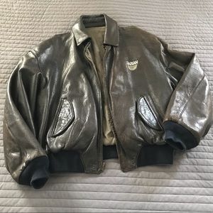 Men’s lambskin leather, reversible jacket. Size M/L